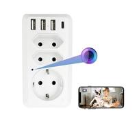 WIWACAM MW12 Caméra WiFi 4K Ultra HD, Emplacement pour Carte SD, Camera de Surveillance Interieur, détection de Mouvement Intelligente, Alarme sur téléphone Portable, Alarme par e-Mail