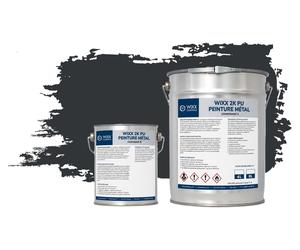 Wixx 2KPolyuréthanePeinture Métal - RAL 7021 | Gris noir - 5L