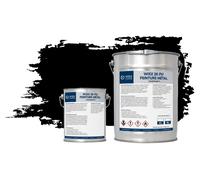 Wixx 2KPolyuréthanePeinture Métal - RAL 9005 | Noir intense - 10L