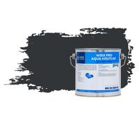 Wixx PRO Aqua Vernis pour Sols en Bois Brillant - RAL 7021 | Gris noir - 10L