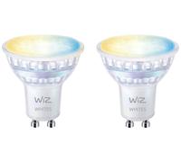 WiZ 8720169076709 LED CEE F (A - G) GU10 réflecteur 4.7 W de blanc chaud à blanc froid 2 pc(s)