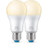WIZ A60 Pack 2x Ampoule LED Connectée Wi-Fi/Bluetooth E27 60W Blanc
