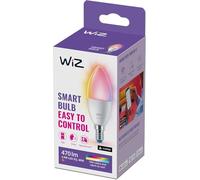 Wiz Ampoule connectée Flamme E14 40W - Couleur, Wi-Fi, détecteur de mouvement, Alexa/Google/HomeKit