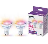 Wiz Ampoule LED connectée GU10 50W 16 millions de couleurs Wi‑Fi/Bluetooth commande vocale pack de 2