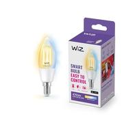 Wiz Ampoule LED connectée Wi‑Fi Filament C35 E14 4,9 W (2700–6500 K) Blanc réglable – équiv. 40W