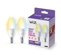 Wiz Ampoule LED Wi‑Fi E14 nuances de blanc 470 lm 40W lot de 2 Alexa Google Assistant Apple HomeKit