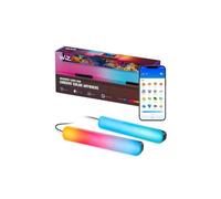 WiZ Barres lumineuses dégradées - Affichage RGBIC plusieurs couleurs à la fois - Placement polyvalent - Installation facile, connexion au Wi-Fi - Contrôle avec application/voix, fonctionne avec Google