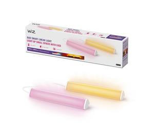 WiZ Barres Lumineuses Linear, 16 millions de couleurs et nuances de blanc, Connexion WI-FI,Contrôle possible par la voix et app, Fonctionne avec Alexa, Google Assistant et Apple HomeKit, Pack de 2