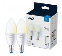 WIZ C.E14 Blancs 2x Ampoule Wi-Fi Blanc Chaud/Neutre E14