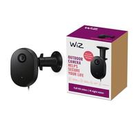 WiZ Caméra de sécurité Vidéo Full HD, Vision Nocturne IR, détection de Mouvement et de Son, se connecte à Votre Wi-FI, contrôle Vocal/Application, Fonctionne avec Google Home, Alexa et HomeKit