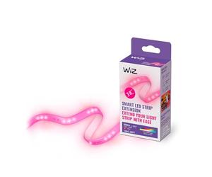 WiZ Extension Ruban LED Connecté, 16 millions de couleurs et nuances de blanc, 880 lumens, Bande LED 1 mètre, Scènes de lumières dynamiques, Compatible Google Home, Alexa et HomeKit
