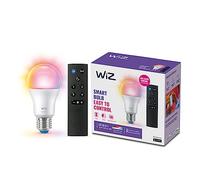 WiZ, kit ampoule connectée E27 Wi-Fi + télécommande, équivalent 60W, fonctionne avec Alexa, Google Assistant