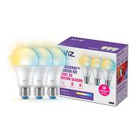 WiZ, Kit de démarrage Space Sense, 3 ampoules Wi-Fi Nuances de blanc E27 équivalent 60W, fonctionne avec Alexa, Google Assistant