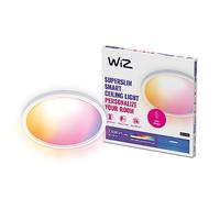 Wiz Plafonnier LED SuperSlim – Wi-Fi couleur, 22W, blanc, compatible Alexa et Google Assistant