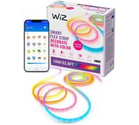 WiZ Ruban LED Neon Flex Lightstrip 10 m - 16 millions de couleurs, blanc chaud à froid, scènes dynamiques, contrôle vocal/app, compatible Google Home, Alexa, Apple HomeKit