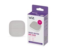 WIZ Smart Button, Télécommande sans fil, Gris, Configurable depuis l'application WIZ, Idéal pour contrôler les lumières connectées de votre maison, salon, chambre et cuisine