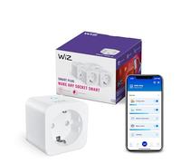 WiZ Smart Plug Wi-Fii, Type F, 230 V, 50 Hz, Installation Facile, Certifié Matter, Contrôles Intelligents, Commande Vocale, Compatible Alexa, Google Home et Apple Home, Pack de 4
