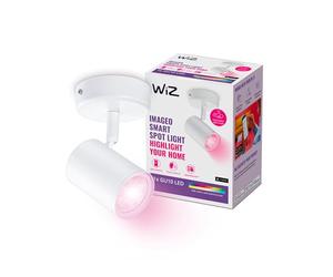 WiZ Spot Connecté Wi-Fi couleur IMAGEO 1x5W 2200-6500K, Blanc, fonctionne avec Alexa, Google Assistant et Apple HomeKit