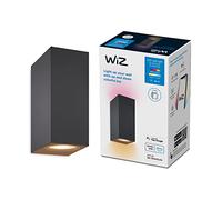 WiZ spots LED Wi-Fi couleur, 2x5W, Noir, fonctionne avec Alexa, Google Assistant et Apple HomeKit
