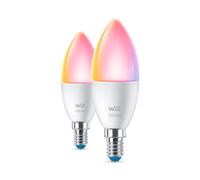 Wiz Ampoules LED Blanc réglable & Couleur B37 E14 2200-6500 K 4,9 W Lot de 2