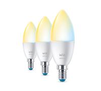 Wiz Tunable White Lot de 3 ampoules LED B37 E14, 2700-6500 K, 4,9 W, 8720169075696, B39
