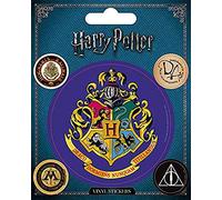 Wizarding World, PS7387 Harry Potter - Poudlard Autocollant Vinyle Multicolore 10x12.5cm