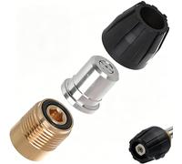 Wjelet Buse pistolet pour nettoyeur haute pression 1/4" - Accessoire de raccordement rapide 25035 - Buse haute pression + protection de buse - Compatible avec nettoyeur haute pression Kärcher HD