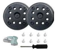 Wjelet Lot de 2 disques abrasifs de 125 mm pour Bosch PEX 270 AE et PEX 270 | Plateau de support à 8 trous de 12,7 cm avec crochet et boucle, 8 vis et 1 tournevis, accessoires pour ponceuse excentrique