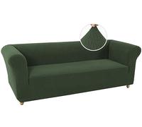 WJHDWYD Housse de canapé Chesterfield Extensible, antidérapante, résistante aux Taches, Housse de canapé 1 Place avec accoudoirs, Tissu Super Doux(Verde Bronzo,3 Posti)