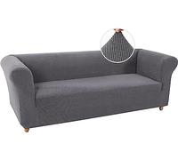 WJHDWYD Housse de canapé Chesterfield Extensible, antidérapante, résistante aux Taches, Housse de canapé 1 Place avec accoudoirs, Tissu Super Doux(Grigio,3 Posti)