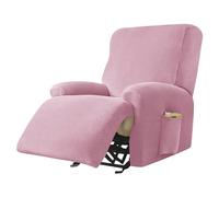 WJHDWYD Housse de fauteuil inclinable électrique | Housse de fauteuil inclinable électrique élastique avec poches universelles avec accoudoirs (U, 2Posto)