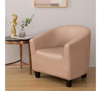 WJHDWYD Imperméable Housse de Fauteuil Cabriolet Chesterfield en Cuir Extensible 1 Place Moderne Couverture de Fauteuil Housse de Fauteuil Salon Club, Facile à Installer et à Laver(Kaki)