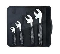 WJIAYAO liquet à pince de crabe réglable Jeu de 4 pièces clés à cliquet adaptatives griffes crabe XS, S, M, L for usage industriel, avec conception d'ouverture (4PCS-Silver)
