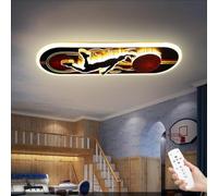 WJLL Plafonnier LED Basketball Design Lampe pour enfants Applique Murale Dimmable Lampes de plafond pour enfants LED 44W Skateboard Lumière garçon chambre à coucher Éclairage Intérieur Luminaires