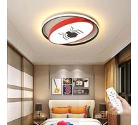 WJLL Plafonnier Moderne Chambre d'enfant Lampe De Plafond Lustre LED Dimmable avec Télécommande Éclairage De Plafond Super-héros spiderman pour Garçons Filles Chambre Restaurant Lumière,40cm