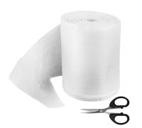WJMY Rouleau de ruban en fibre de verre, tapis en fibre de verre, tissu d'armature, bande de recouvrement des joints, 26 m x 10 cm, avec 1 paire de ciseaux (26 m x 10 cm)