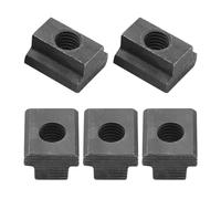 WJRQD Lot de 5 Écrous T Slot M10 Noir pour Machines-Outils - Faciles à Insérer dans Les Rainures en T de Vos Outils (Finition Oxydée)