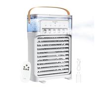 WJYFL Rafraîchisseur d'Air Personnel 700 ml, 5 Buses, Télécommande, 38 dB | 5 buses, 3 modes de brumisation, 3 vitesses, réservoir 700 ml, télécommande, minuterie 1/2/3 h, mode vent naturel.