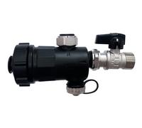 WK WKDEFMAGV Filtre magnétique pour garde-boue en plastique noir sous chaudière avec valve de fermeture 1,9 cm, fabriqué en Italie