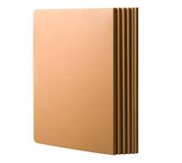 wkao Lot de 6 carnets de notes vierges en papier kraft A4, 20,3 x 28 cm, 72 pages non lignées en papier beige, couverture kraft à faire soi-même, fournitures de bureau et scolaires