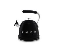Smeg Bouilloire sifflante WKF01BL 2,3 L acier inoxydable noire