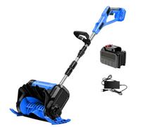 Wkopet Pelle à neige électrique sans fil, sans balais, 30 cm, 1 batterie | Moteur 1200 W sans balais entièrement en cuivre, rouleau large de 20 cm, une batterie 21 V 4,5 Ah, vitesse à vide de 9 800 tr