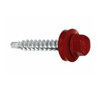 Wkret-Met RAL3011 Lot de 200 vis à tôle 4,8 x 70 mm pour support en bois (Marron/rouge)