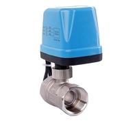 WKZCYLMCC Vanne à Bille électrovanne Deux Voies, en Acier Inoxydable, Moteur, Lignes, normalement Ouverte et Souvent fermée, 12V 24V 220V(DC12-24V NC DN15)