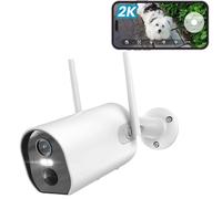 WLAN Caméra de surveillance extérieure 2K 3MP sans fil Solar Akku Audio Kamera
