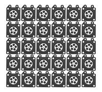 Wlauqueta 30Pcs Pièces de Carburateur Tampons de Membrane de Carburateur Tronçonneuse Pour Tronçonneuse Carburateur 2500/3800/4500/5200/5800 Accessoires