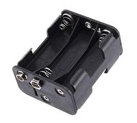 Wlauqueta Double cotes 6 x 1.5 V AA boitier de la Pile Noir