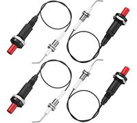 Wlauqueta Lot de 4 bougies d'allumage piézo au propane avec filetage en céramique 30 cm pour barbecue à gaz
