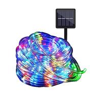Wlevzzor Guirlande lumineuse solaire d'extérieur étanche, 22 m, 200 LED, tube lumineux étanche avec 8 modes pour pelouse, jardin, cour, fête, arbre de Noël (lumière colorée)