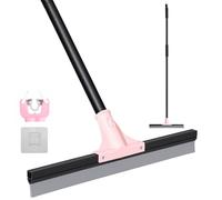 Wlich - Raclette de sol robuste, raclette de sol grande de 43 cm avec manche de 152 cm de long, balai-raclette en caoutchouc pour garage, carrelage, terrasse, salle de bain, fenêtre, verre